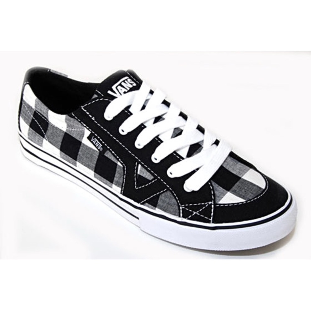 Vans Tory Plaid Black/White Low-Top Shoes